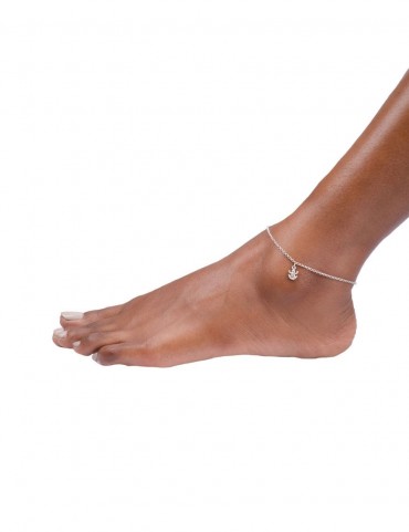 Sterling Silver Frog Anklet