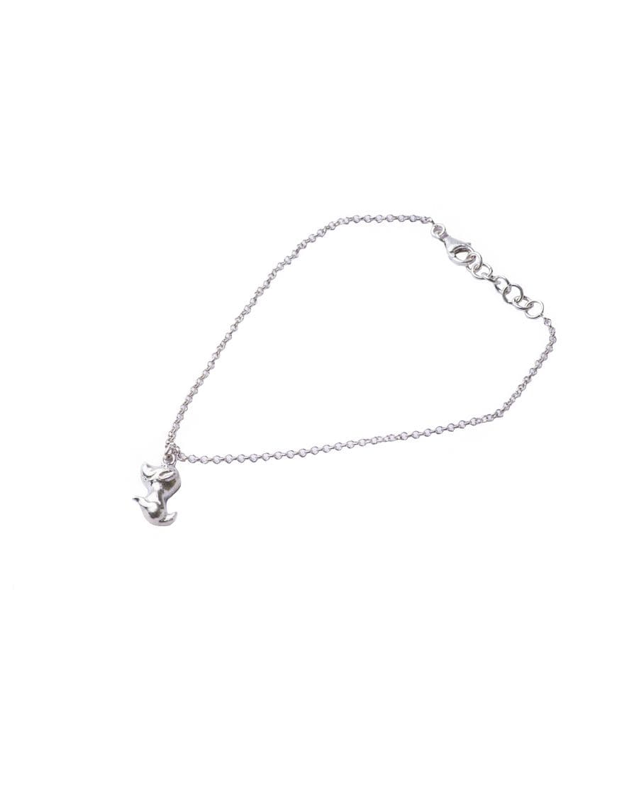 Sterling Silver Dog Anklet