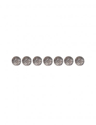 Sterling Silver Floral Sherwani Buttons