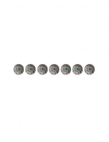 Sterling Silver Nawaab Sherwani Buttons