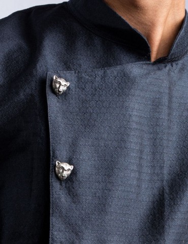 Sterling Silver Leopard Sherwani Buttons