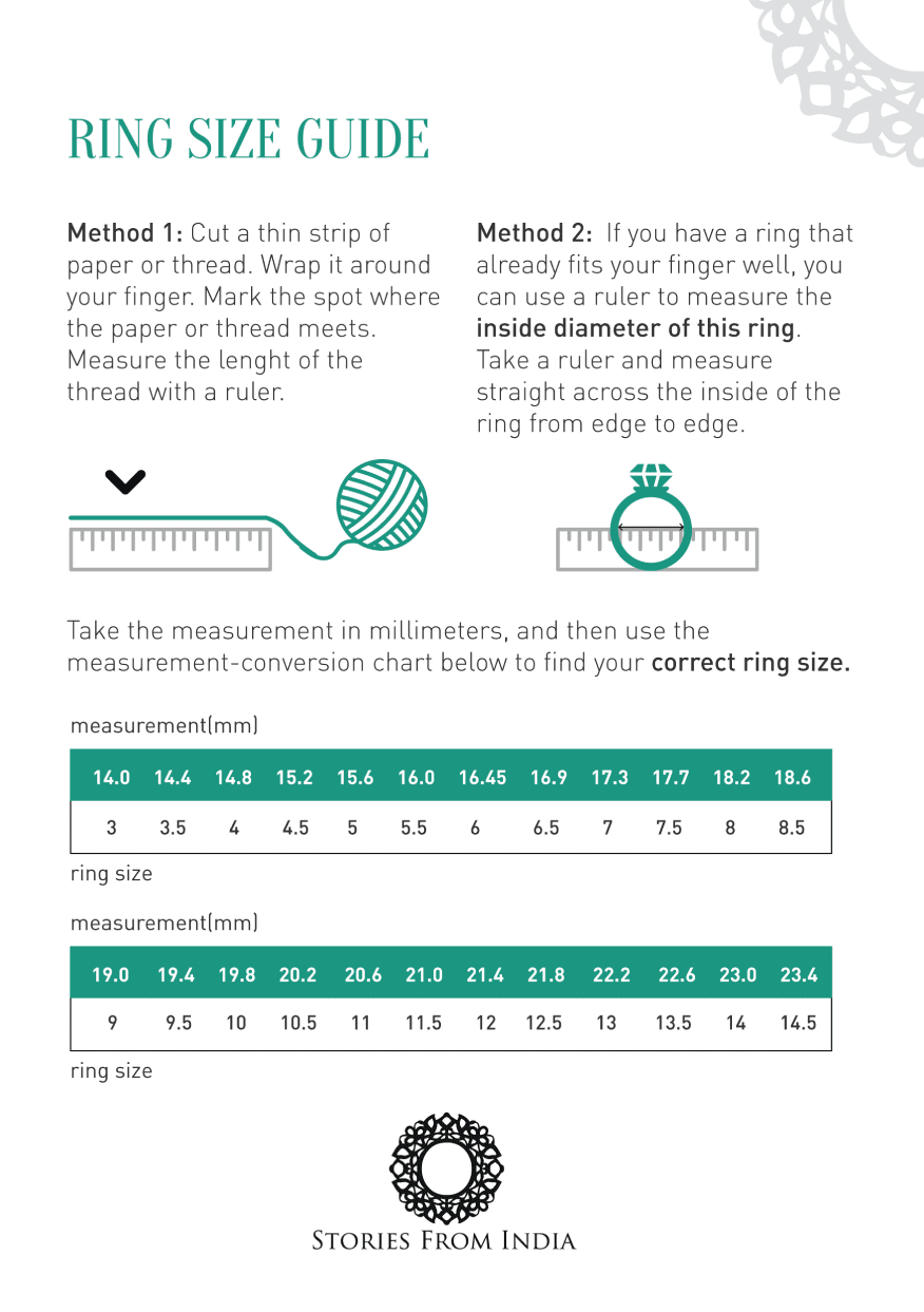 SFI Product Size Chart